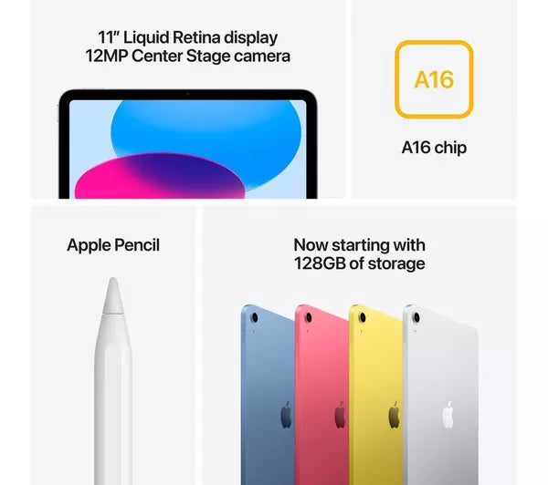APPLE 11" iPad (2025) - 128 GB, Blue